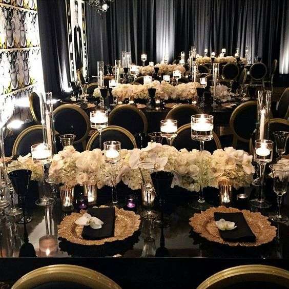 Black and Gold Wedding 2