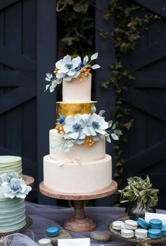 Gold and Blue Wedding Theme
