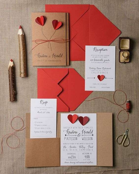 Valentines' Day Wedding Invitations
