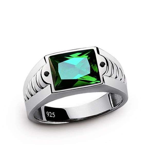 Men Emerald Ring