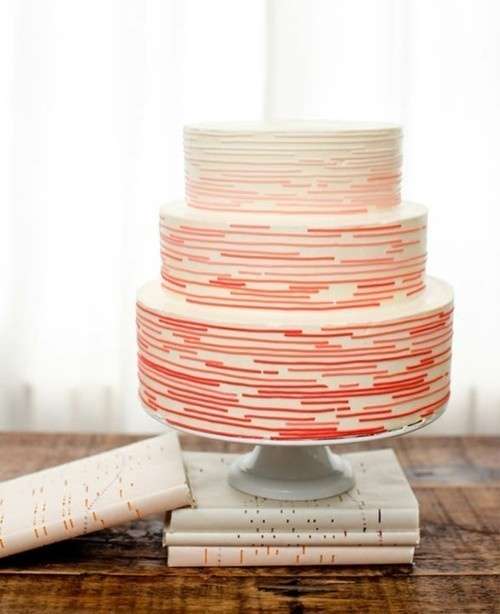 Red and White Cake