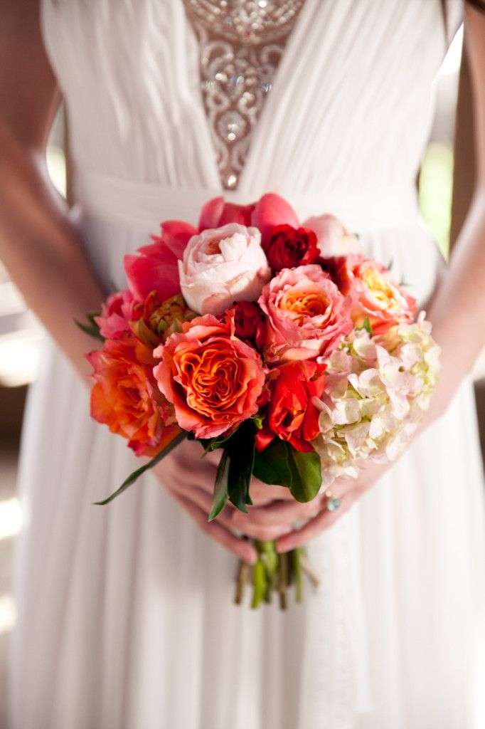 Red and Peach Bouquet