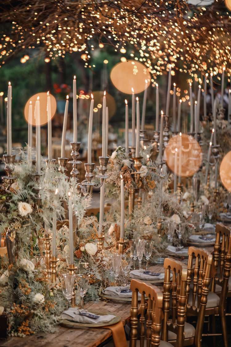 Elegant Christmas Wedding Centerpieces