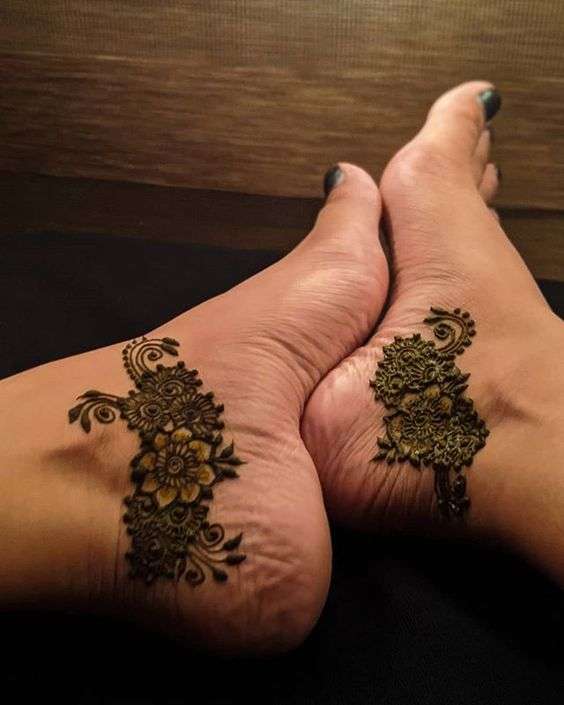 Ankle Henna Tattoos
