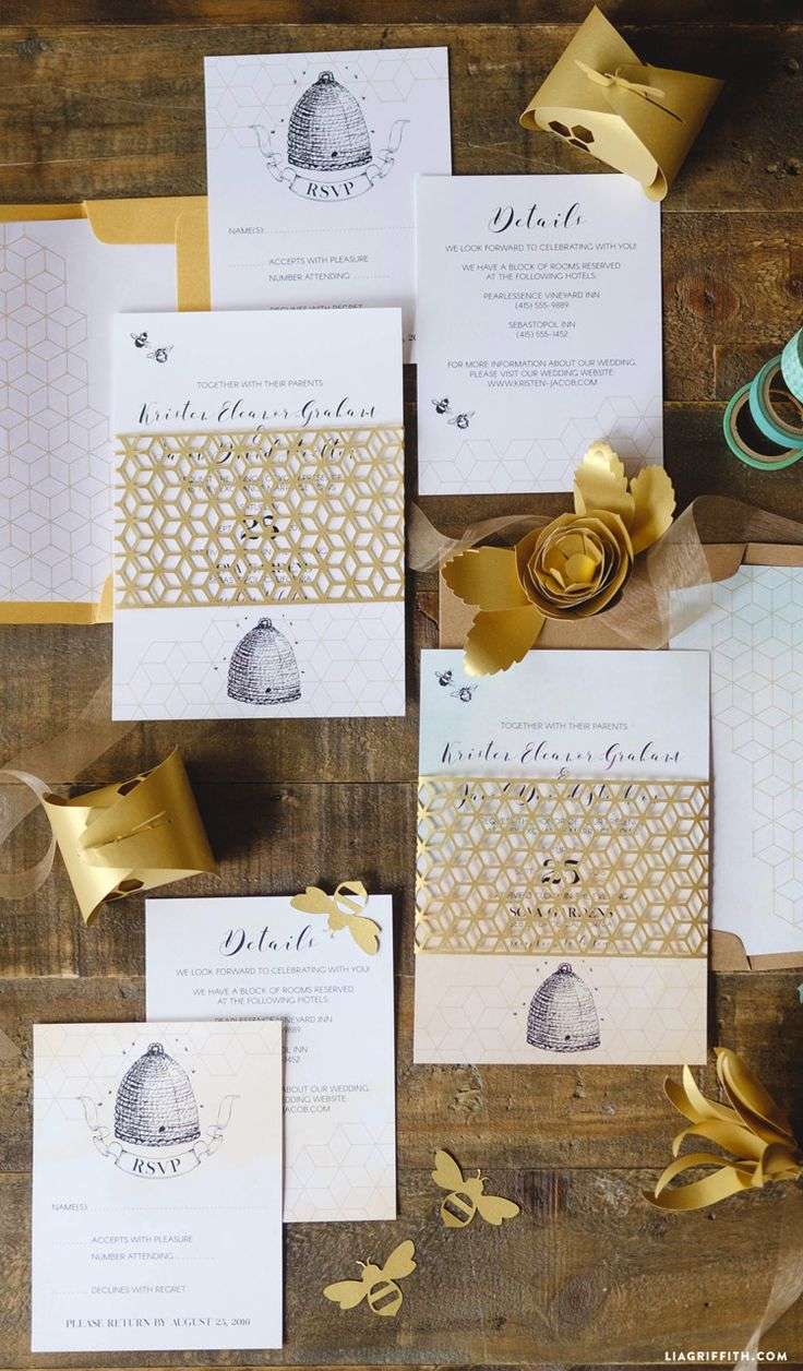 Honeybee Wedding Cards