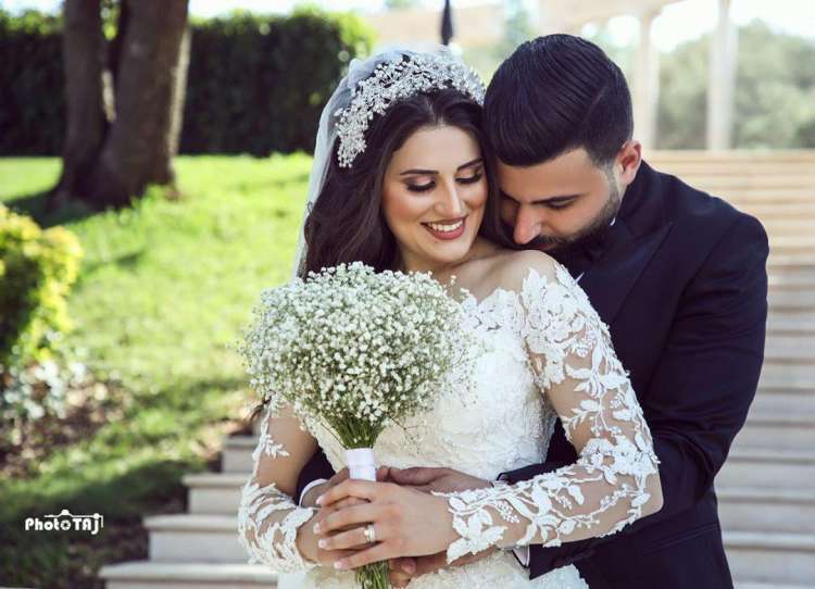 إيمان في حفل زفافها في لبنان
