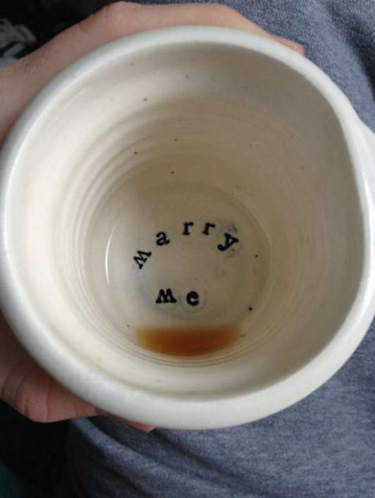 طلب الزواج بالقهوة