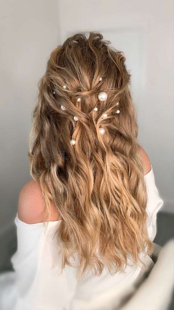 Pearl Wedding Hairstyle