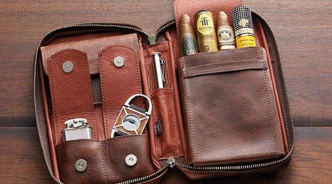 leather cigar case