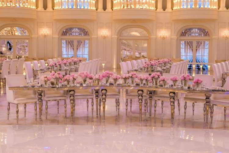 pink and silver weddings