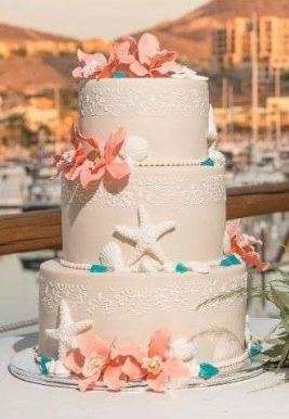 Beach Wedding Cake