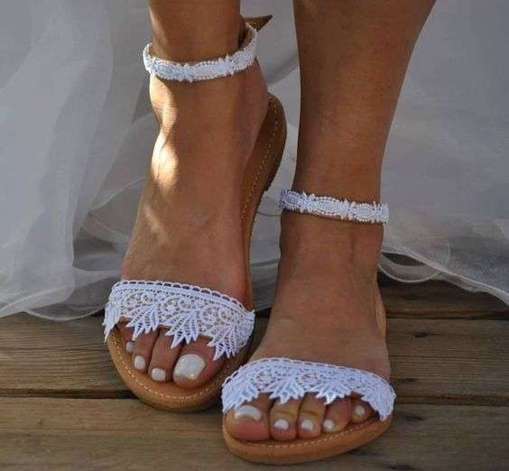 beach wedding sandals