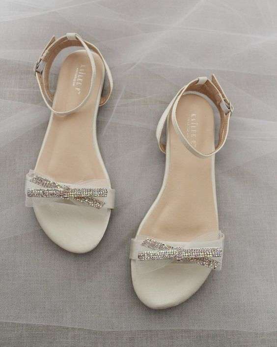 Flat Bridal Sandals