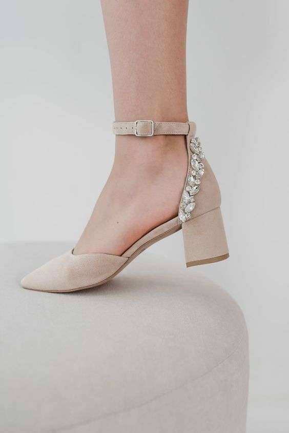 Suede Nude Shoes