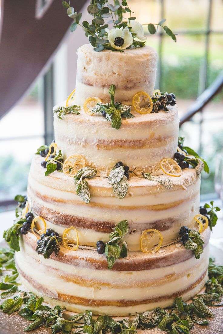 Lemon Berry Wedding Cake