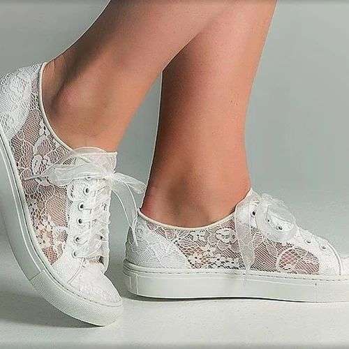 Lace Sneakers Wedding
