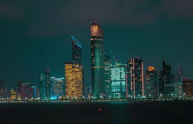 Abu Dhabi night view
