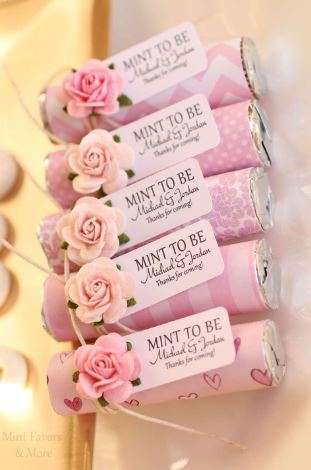 Pink Wedding Favors