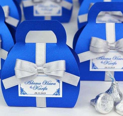 Blue Colored Wedding Favors