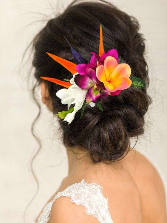 Tropical Hair for Brides