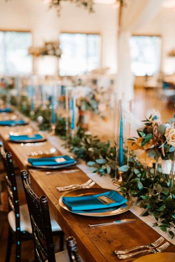 Teal and Copper Wedding