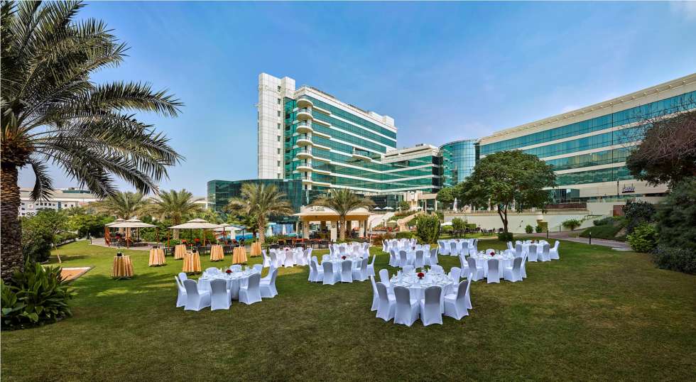 Millennium Airport Hotel Dubai - outdoor wedding