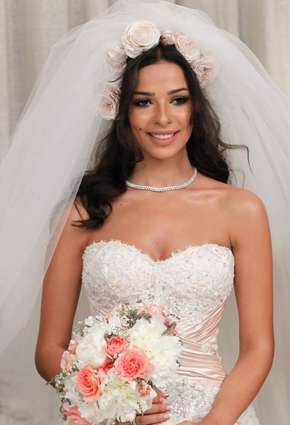 Arab Female Celebrities in Wedding Dresses