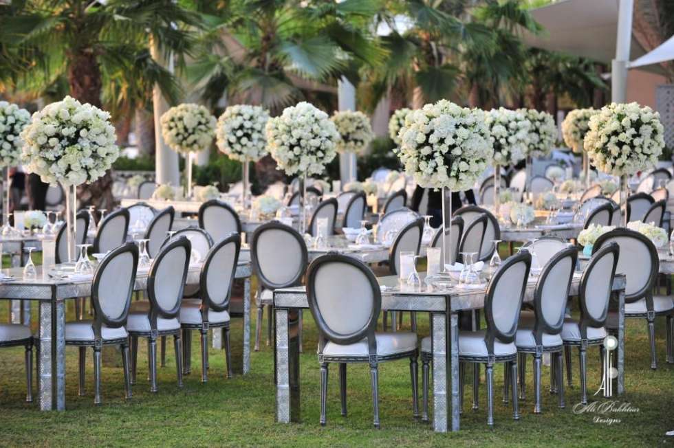 حفلات زفاف باللون الأبيض من تنظيم أشهر منظمي حفلات الزفاف العرب