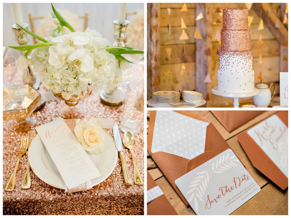 Your Wedding in Color: Cream and Copper