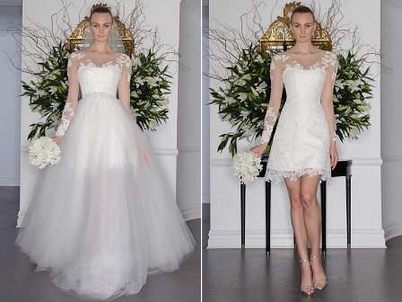 Bridal Fashion Trend: Detachable Skirts