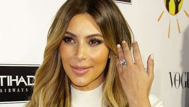 Kim Kardashian's Secret To Keeping Her Engagement Ring Sparkling