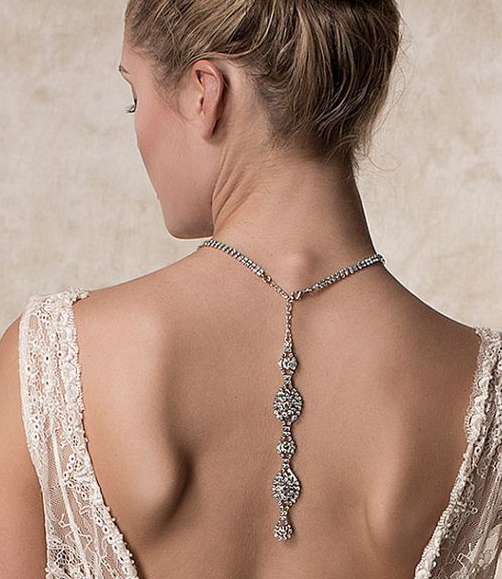 5 Beautiful Wedding Necklaces For The Back