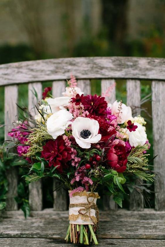 Winter Peony Wedding Bouquets - Wedding Flowers Photos Ideas Flower ...