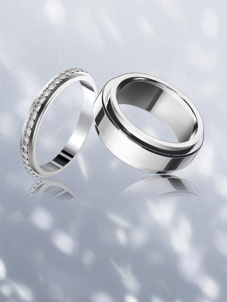 Piaget Platinum Wedding Rings - Arabia Weddings