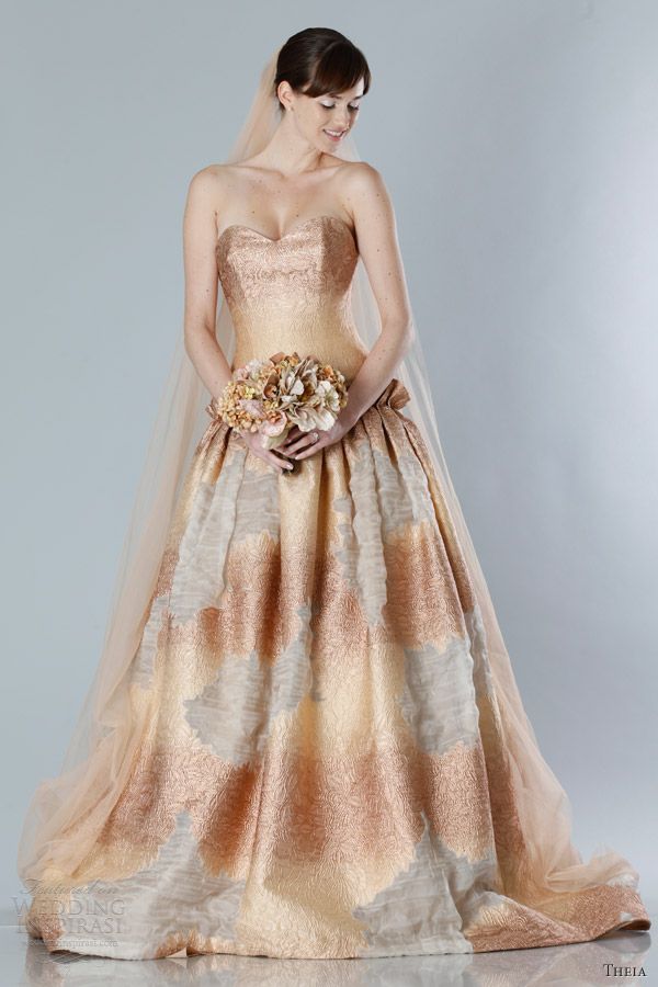 copper dresses for wedding