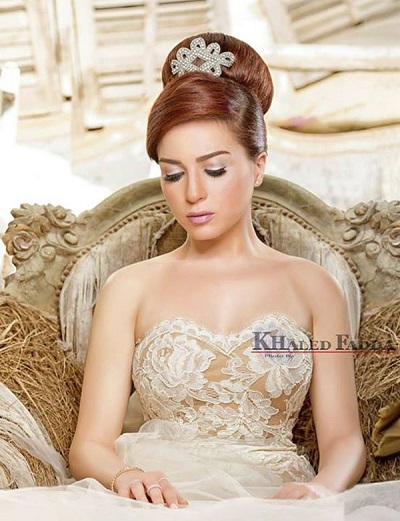 Mai Ezzedine In a Bridal Look On Enigma's Cover - Arabia Weddings