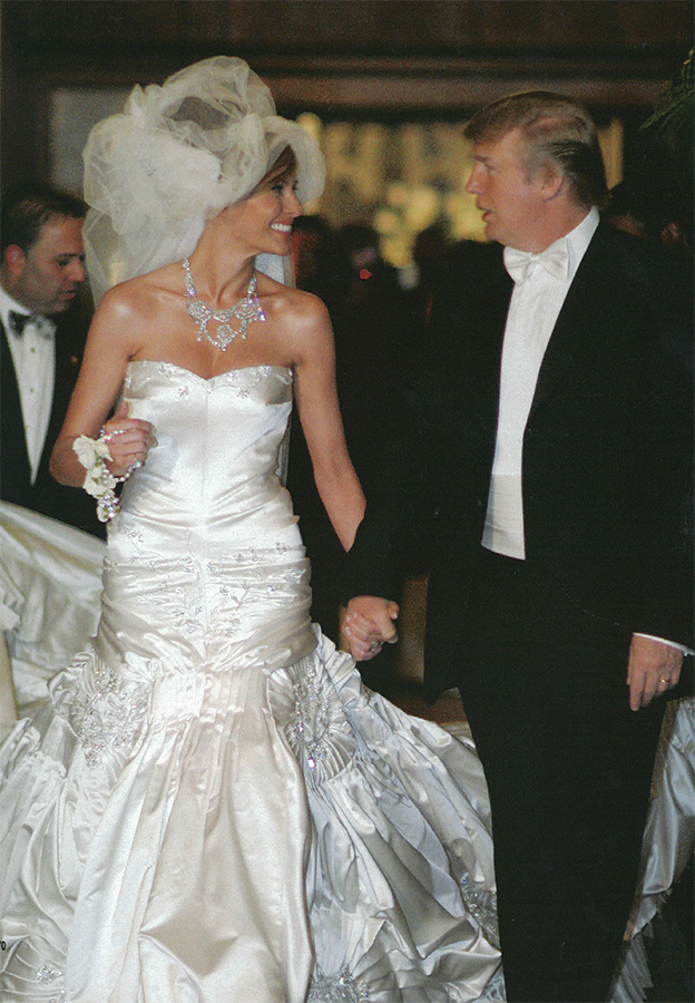 Wedding Dress Inspiration from Melania Knauss Trump - Arabia Weddings