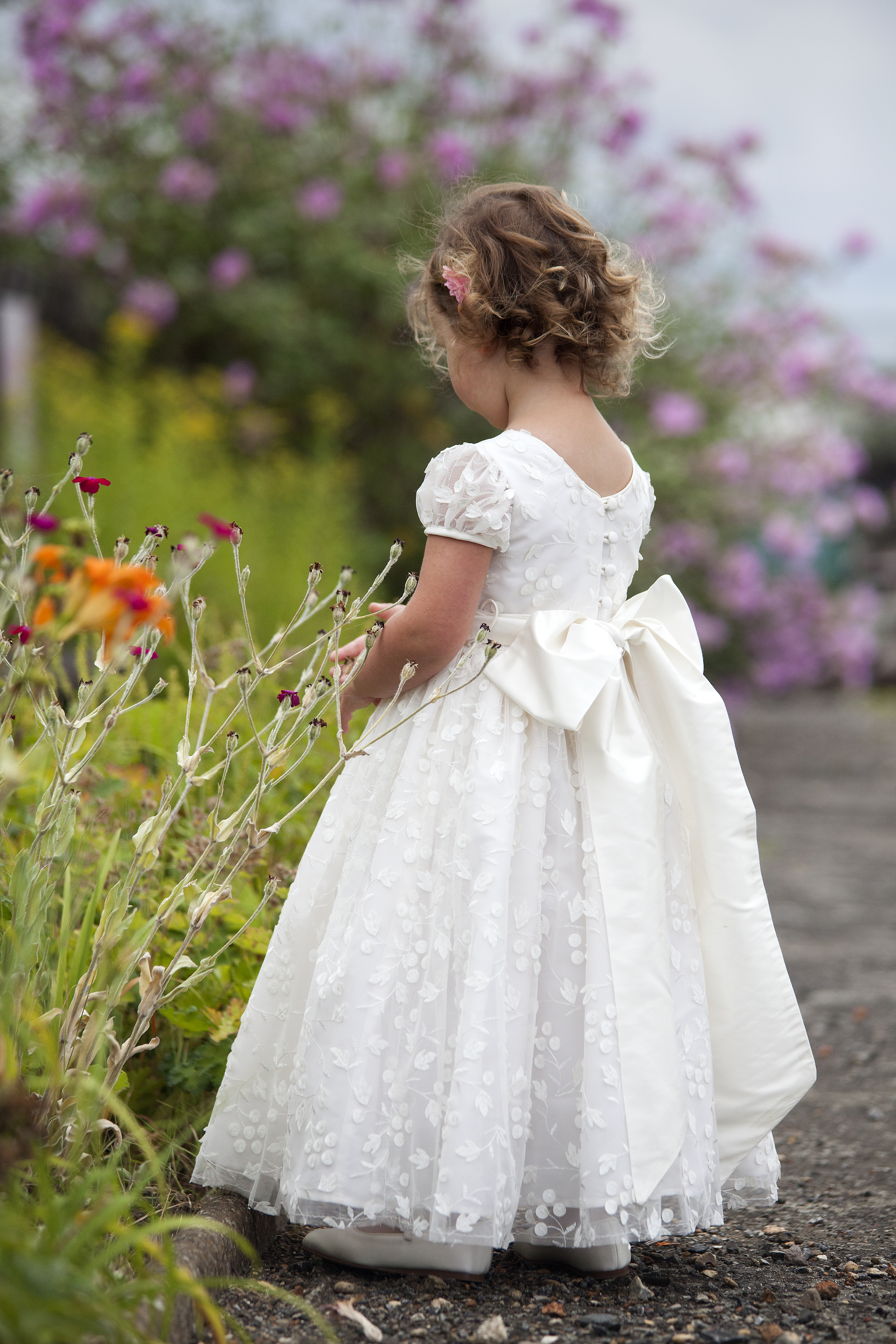 Flowergirl dress by Nicki Macfarlane