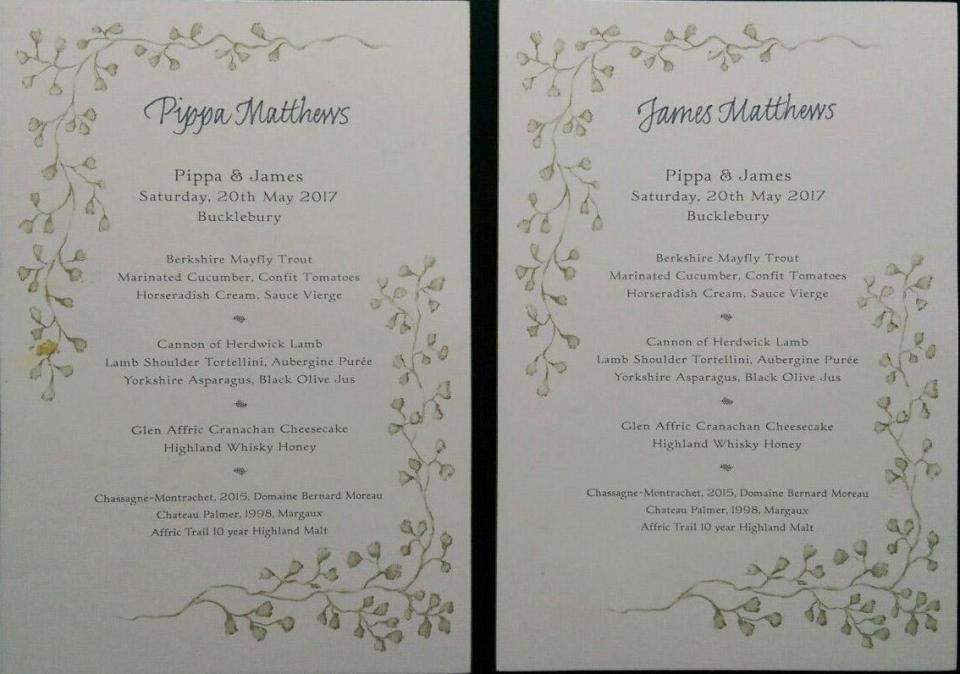 Pippa Middleton Wedding Invitation 9