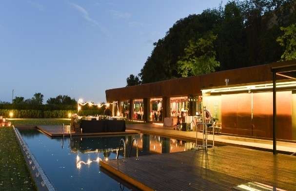 Gala Dinner at Pool Area in Miramar Barcalona
